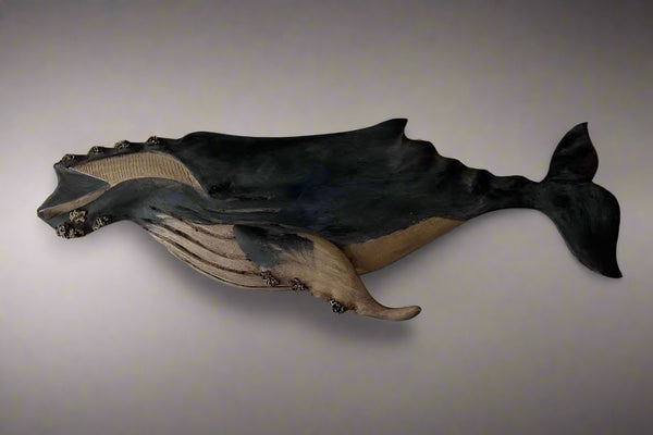 Humpback Whale Plaque, 24", Left-Facing