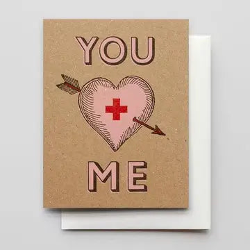 You + Me Greeting Card