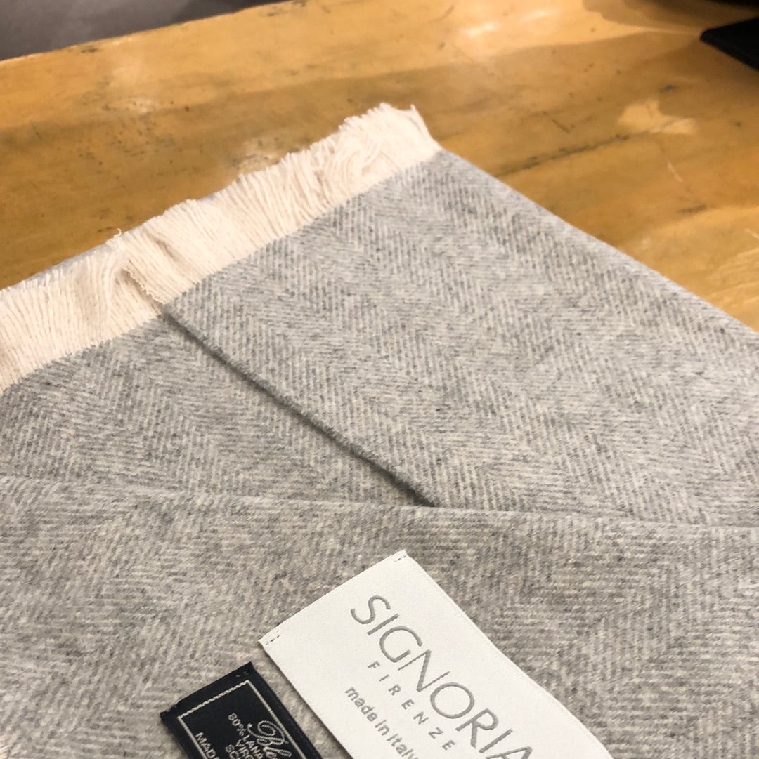 Cashmere Throw Pearl