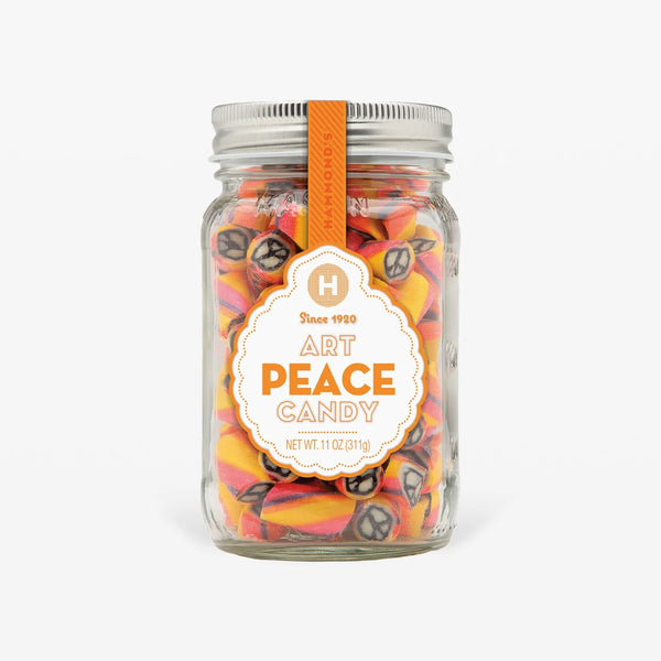 Mason Jar Peace Art Candy