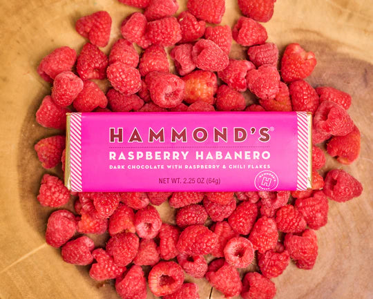 Raspberry Habanero Dark Chocolate Bar