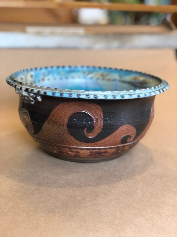Turquoise Handmade Ceramic Bowl