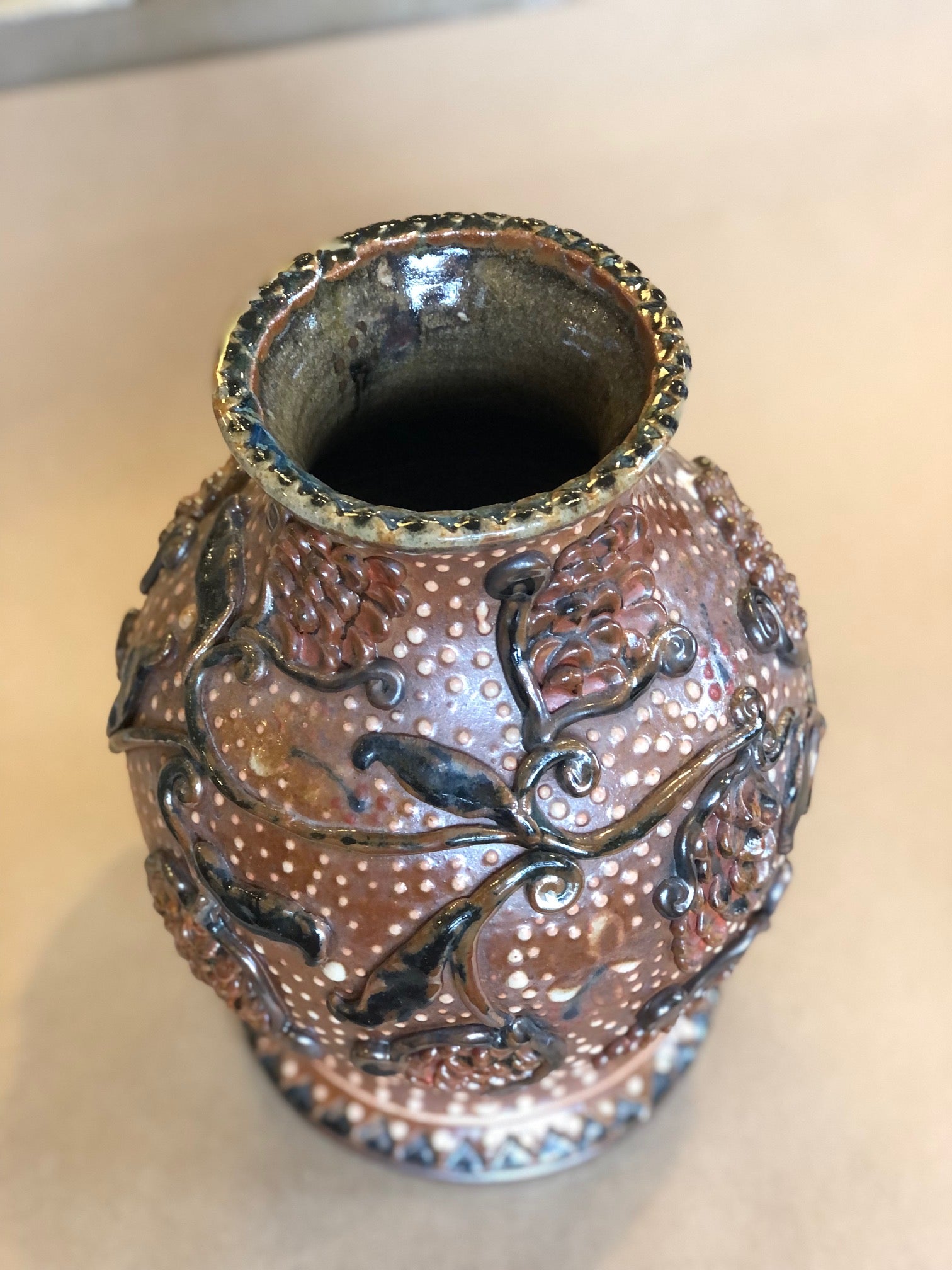 Protea Flower and Polka Dot Vase