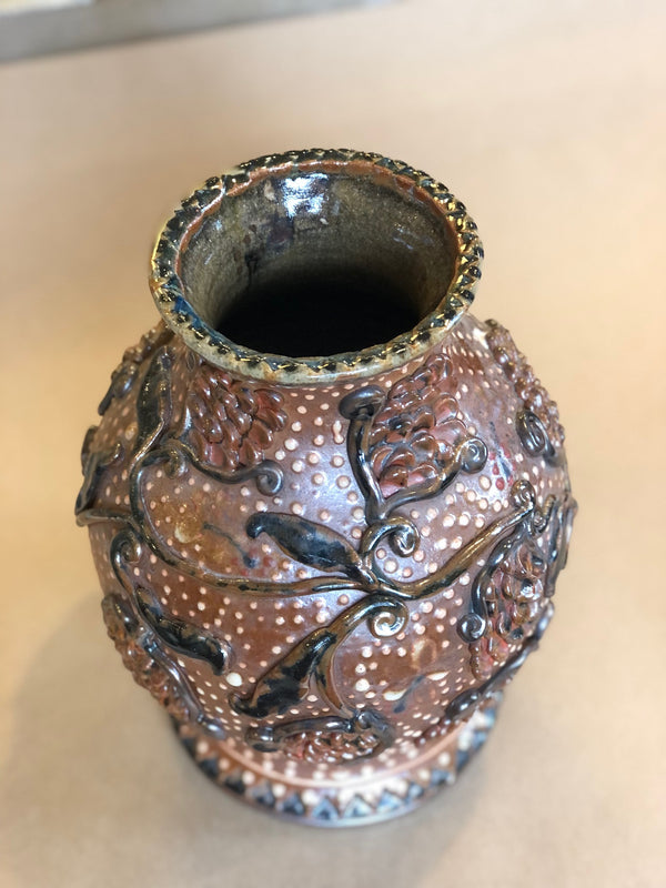 Protea Flower and Polka Dot Vase