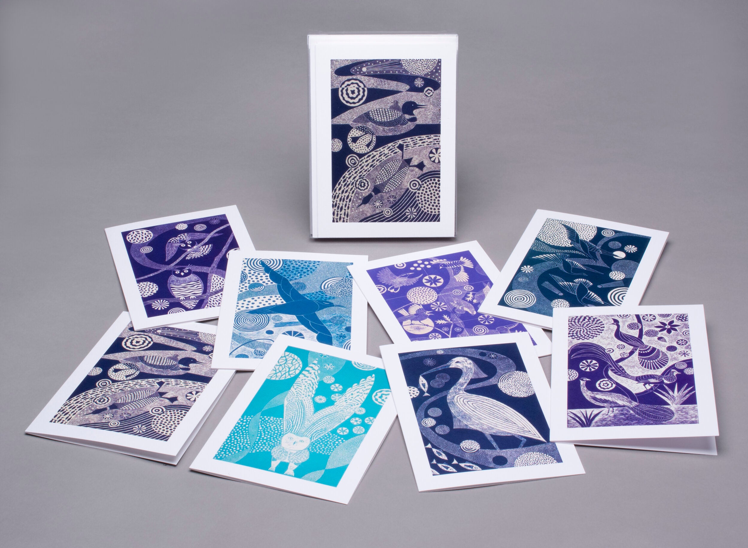Art Greeting Card Sets of 8 by Lisa Houck