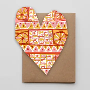 Heart-Shaped Greeting Card