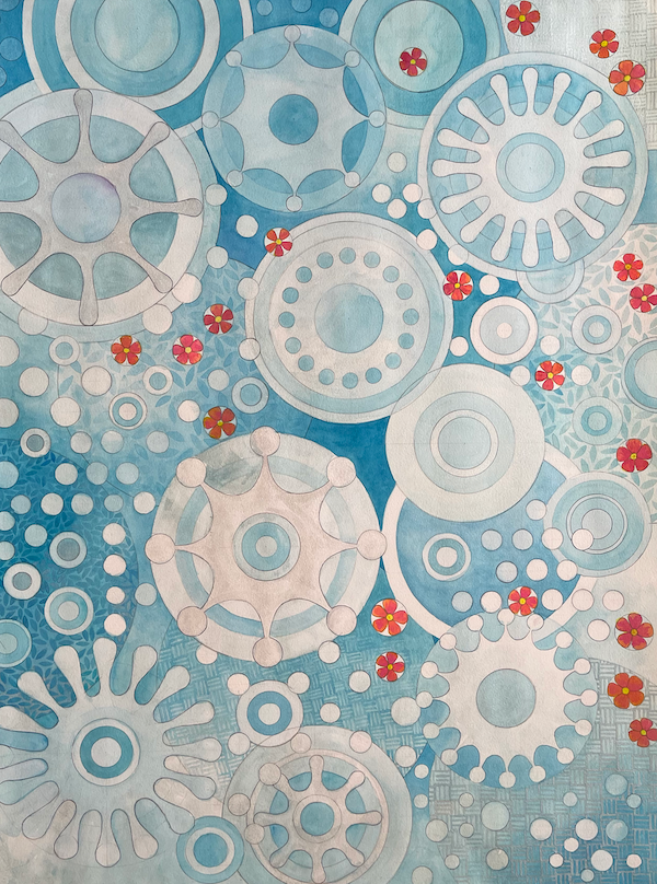 The Rain Falls on a Small Pool