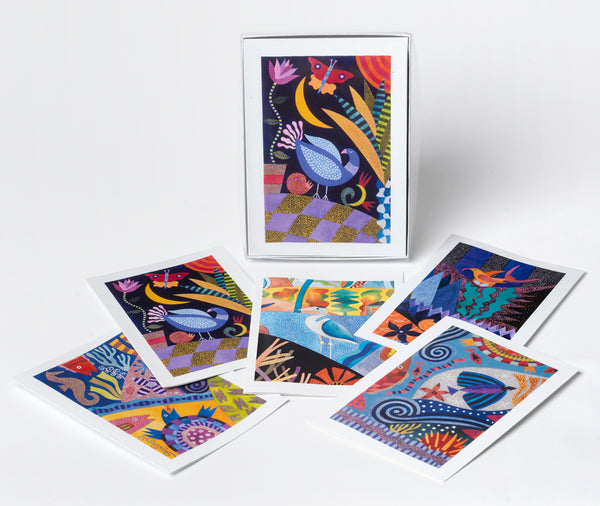 Art Greeting Card Sets of 8 by Lisa Houck