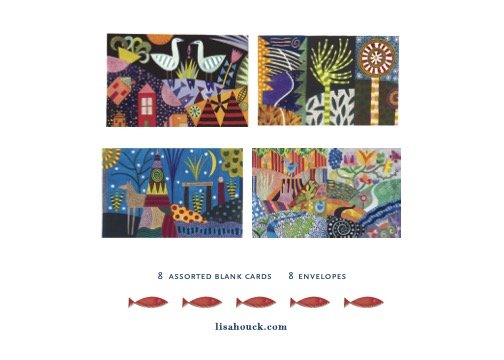 Art Greeting Card Sets of 8 by Lisa Houck