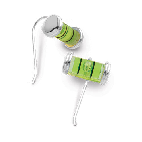 Level Earrings with French ear wire in sterling silver.
