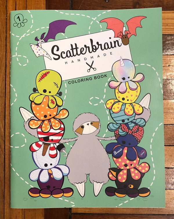 Scatterbrain Handmade Coloring Book, by Lisamarie Pearson