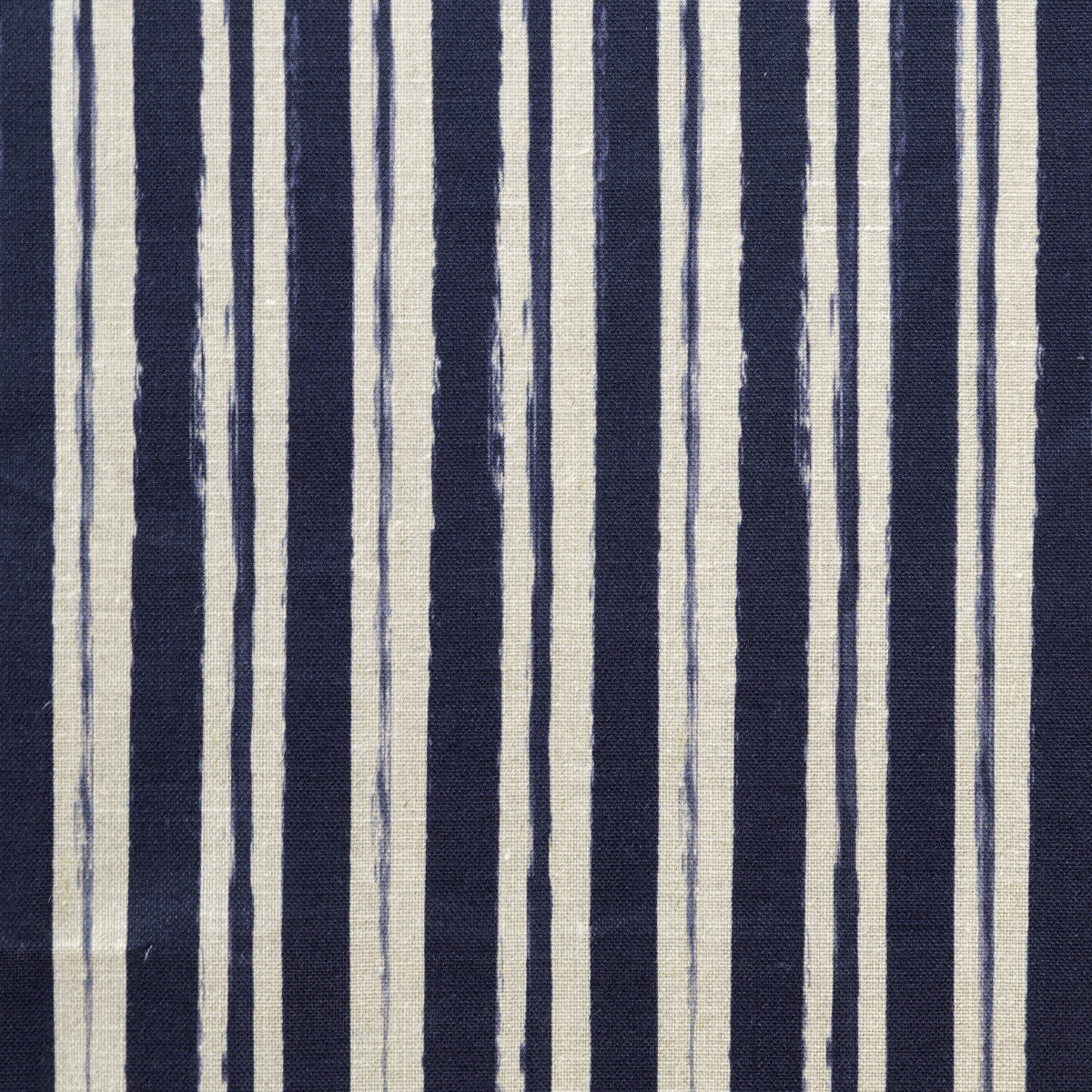 Painterly Stripe Fabric, Natural Linen