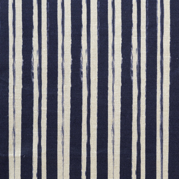 Painterly Stripe Fabric, Natural Linen