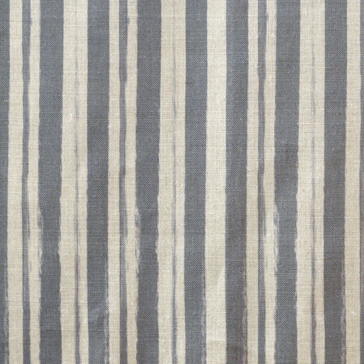 Painterly Stripe Fabric, Natural Linen
