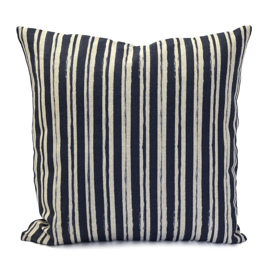 Painterly Stripe Pillow, Natural Linen