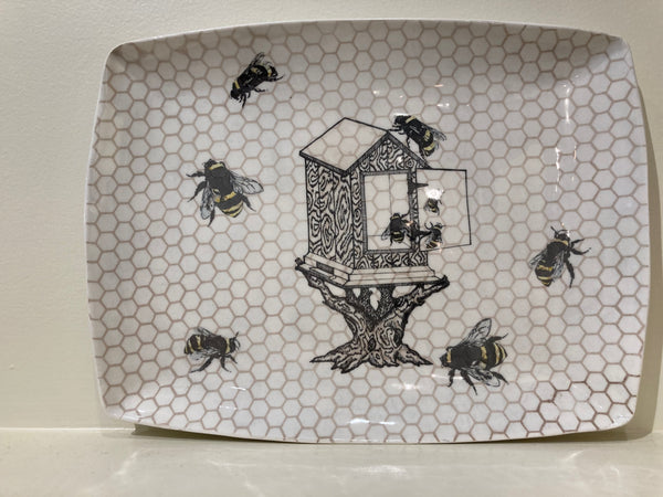 Bees and Hive Platter by Craig Crawford