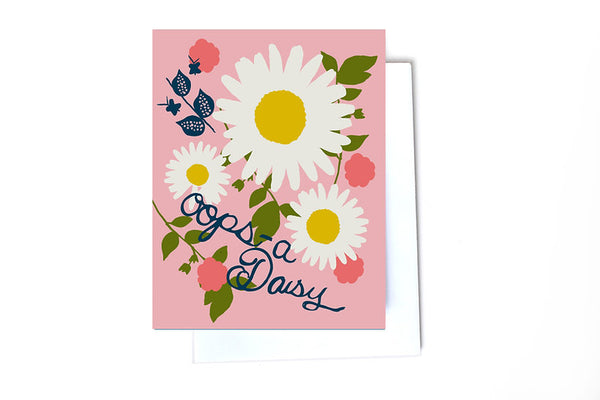Oops-a-Daisy Greeting Card