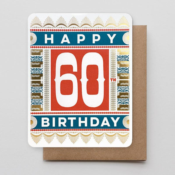 Happy 60th Birthday Greeting Card