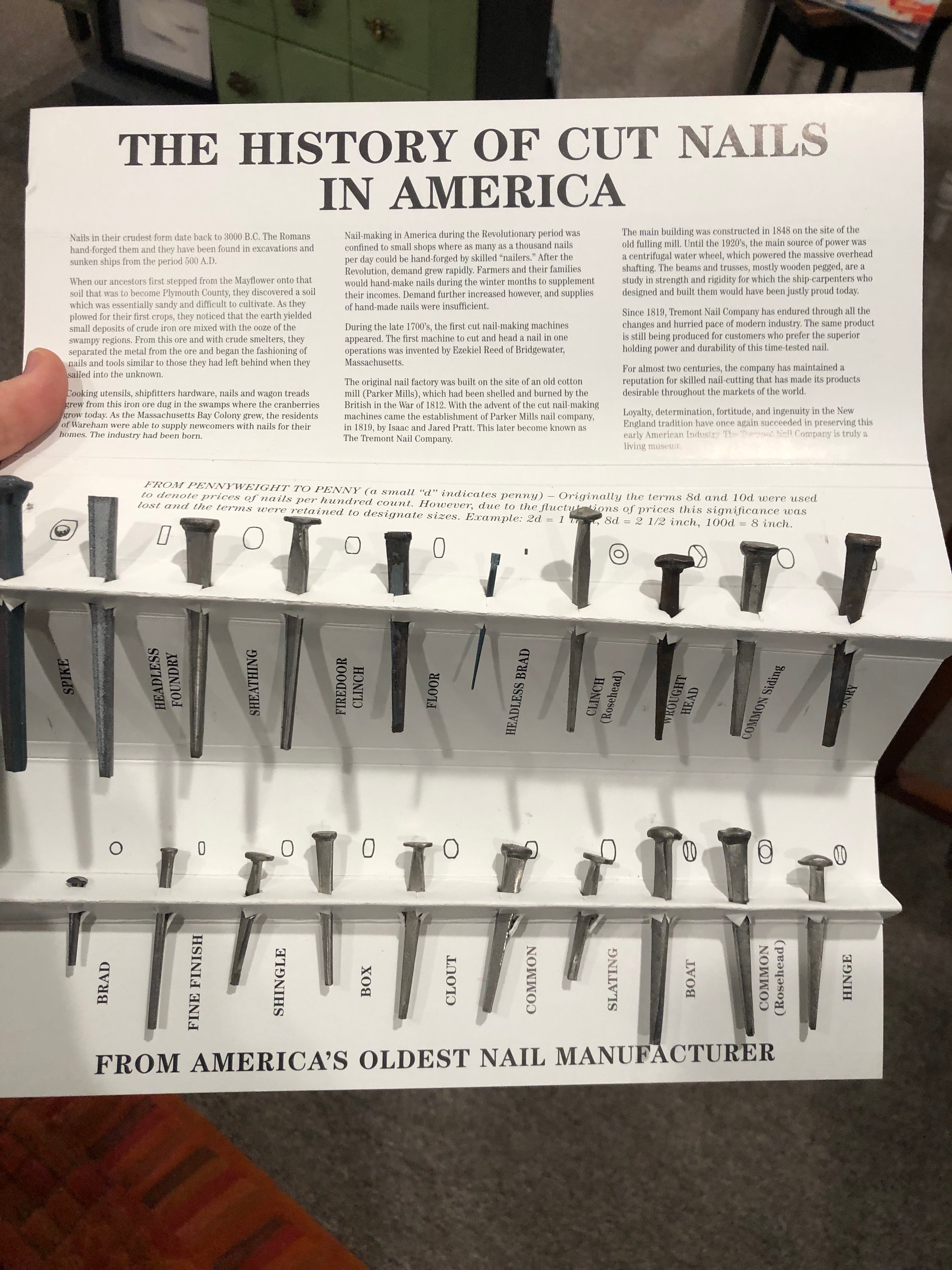 Sample Tremont Nail Set