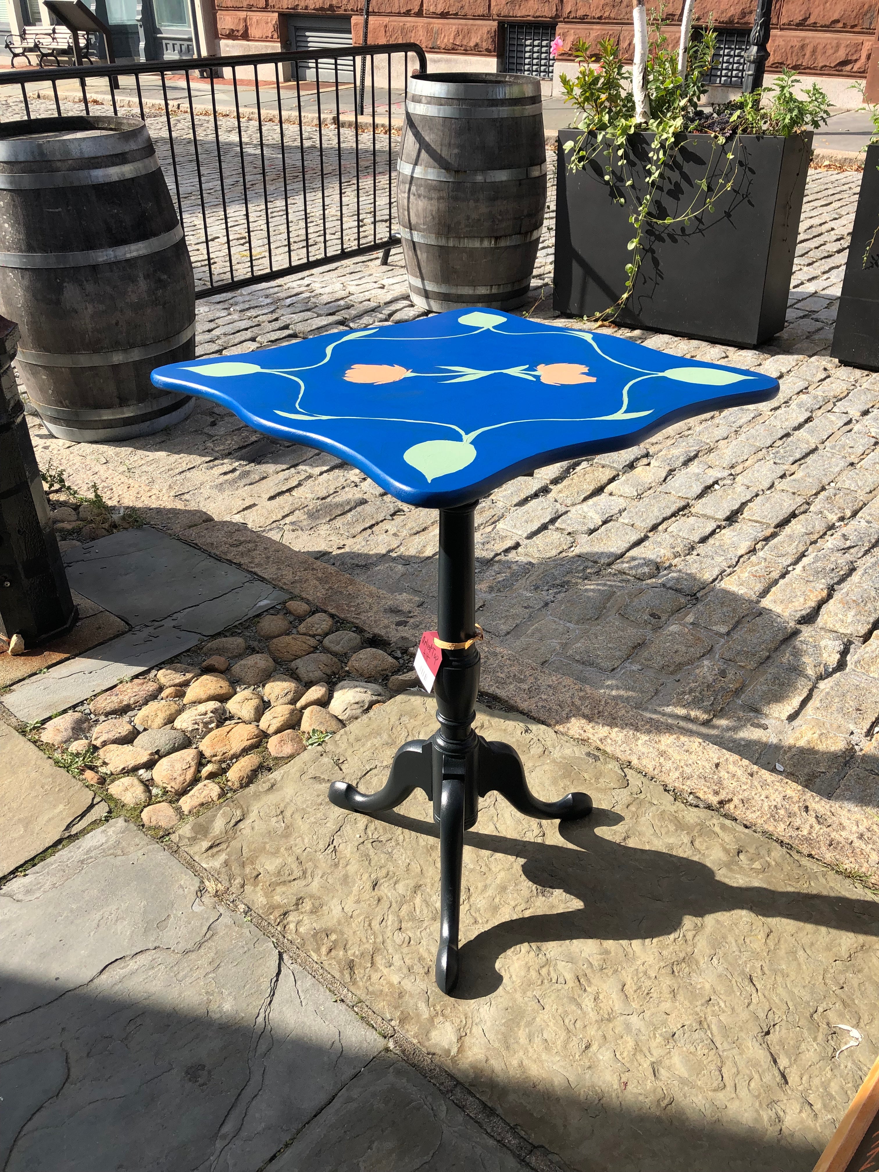 Painted Artist Tilt-Top Table