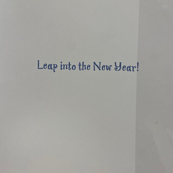 Leap into the New Year Greeting Card