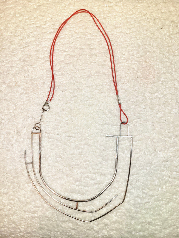 Silver Necklace - Line Hook Series