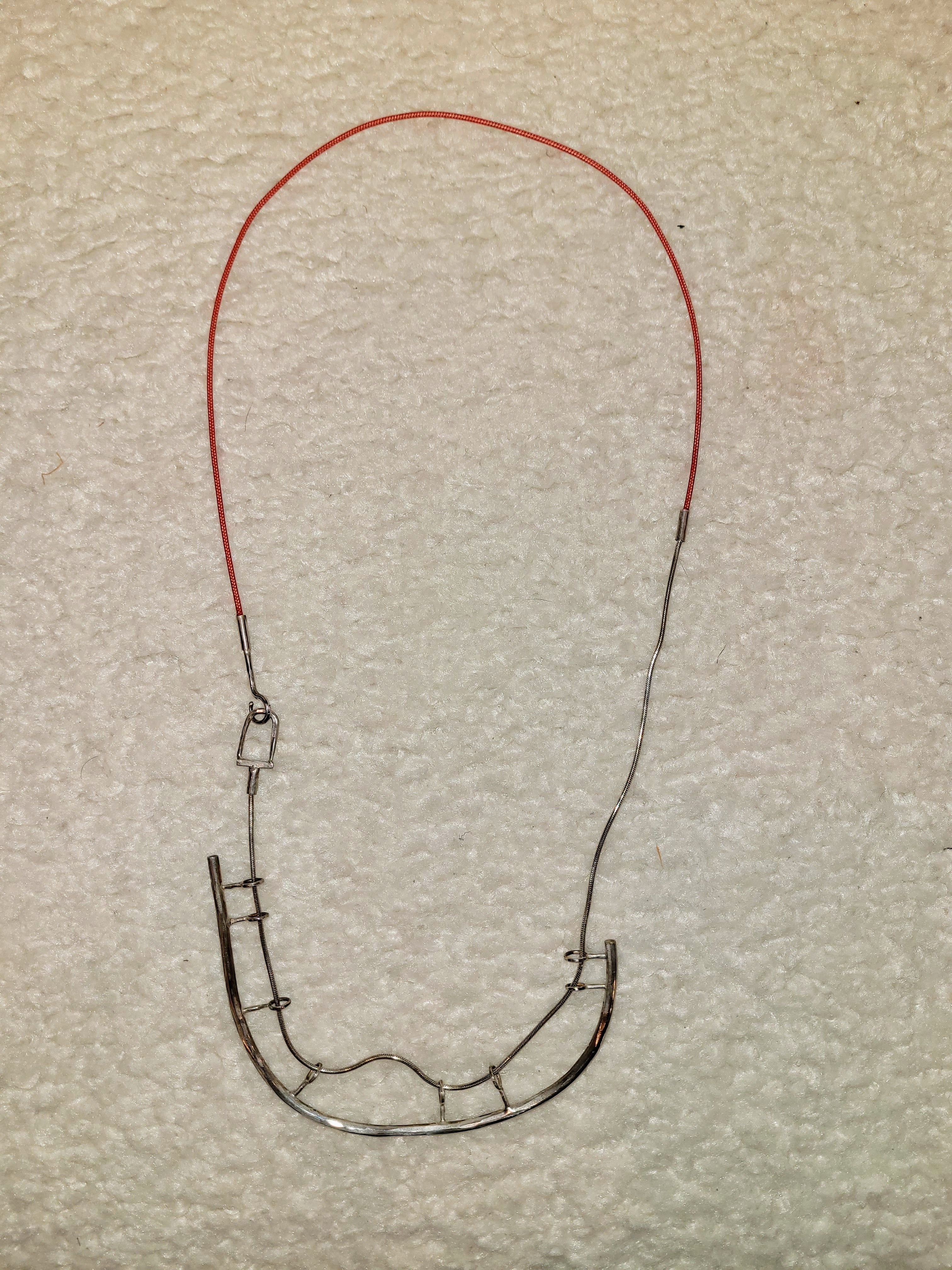 Eyelet Catch Necklace - Line Hook Series by Lindsay Mís