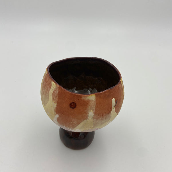 Ceramic Chalice in Brown