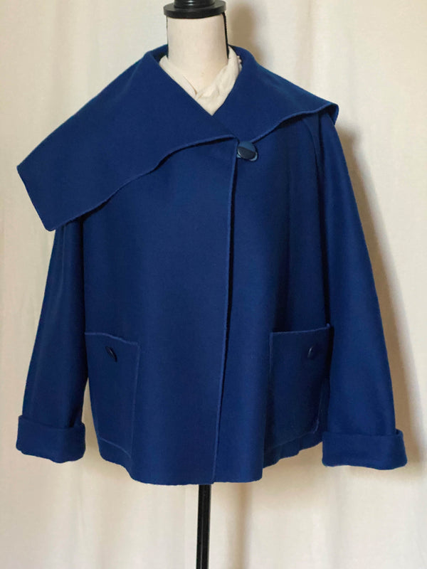 Cobalt Blue Wool Jacket