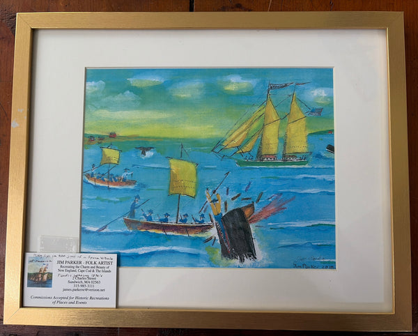 Pacific Whaling Print by Jim Parker