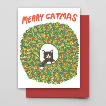 Merry Catmus Greeting Card