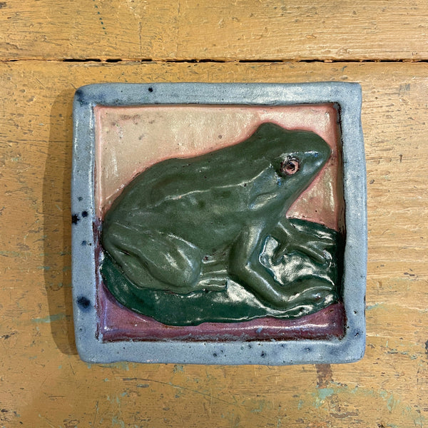 Frog Decorative Ceramic Tile, 4” x 4”