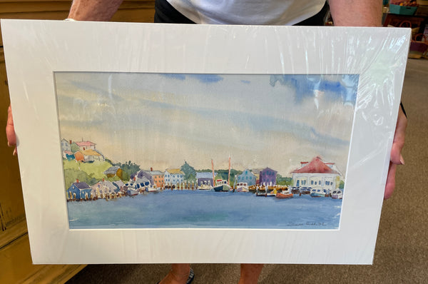 Harbor, Sudduth Original Watercolor