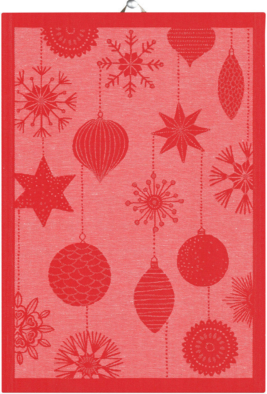 Ekelund Hand Towel Red Ornament