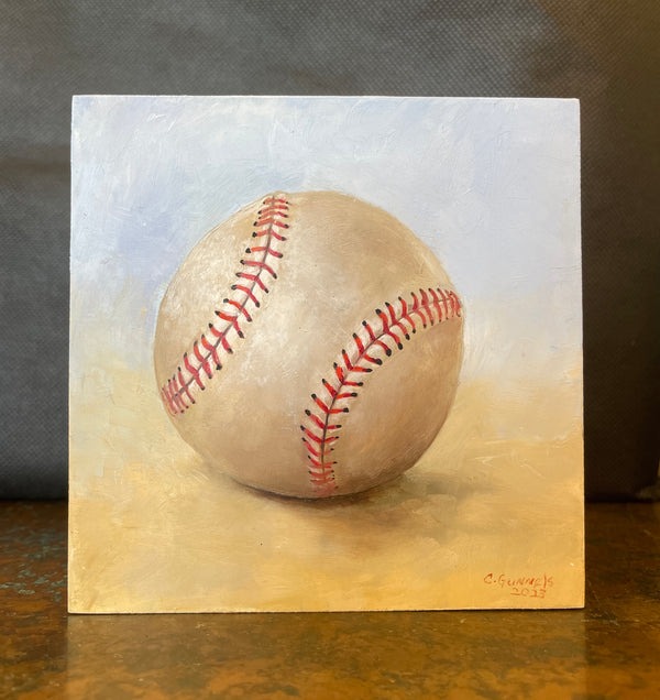 Baseball - Original Oil Painting by Christy Gunnels