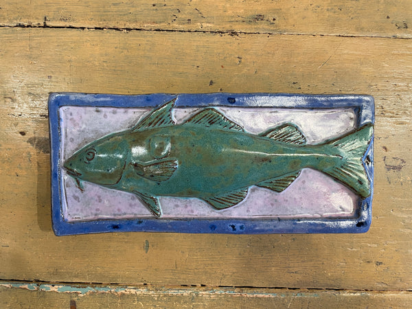 Fish Decorative Ceramic Tile 4” x 9”