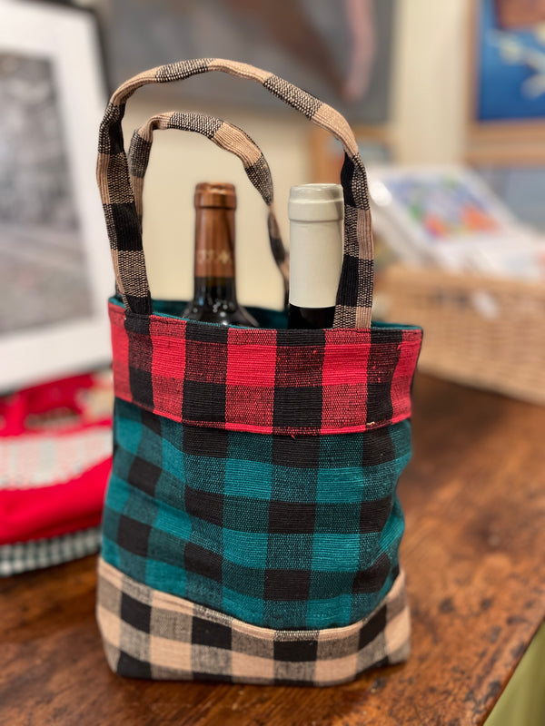 Handmade Wine Tote