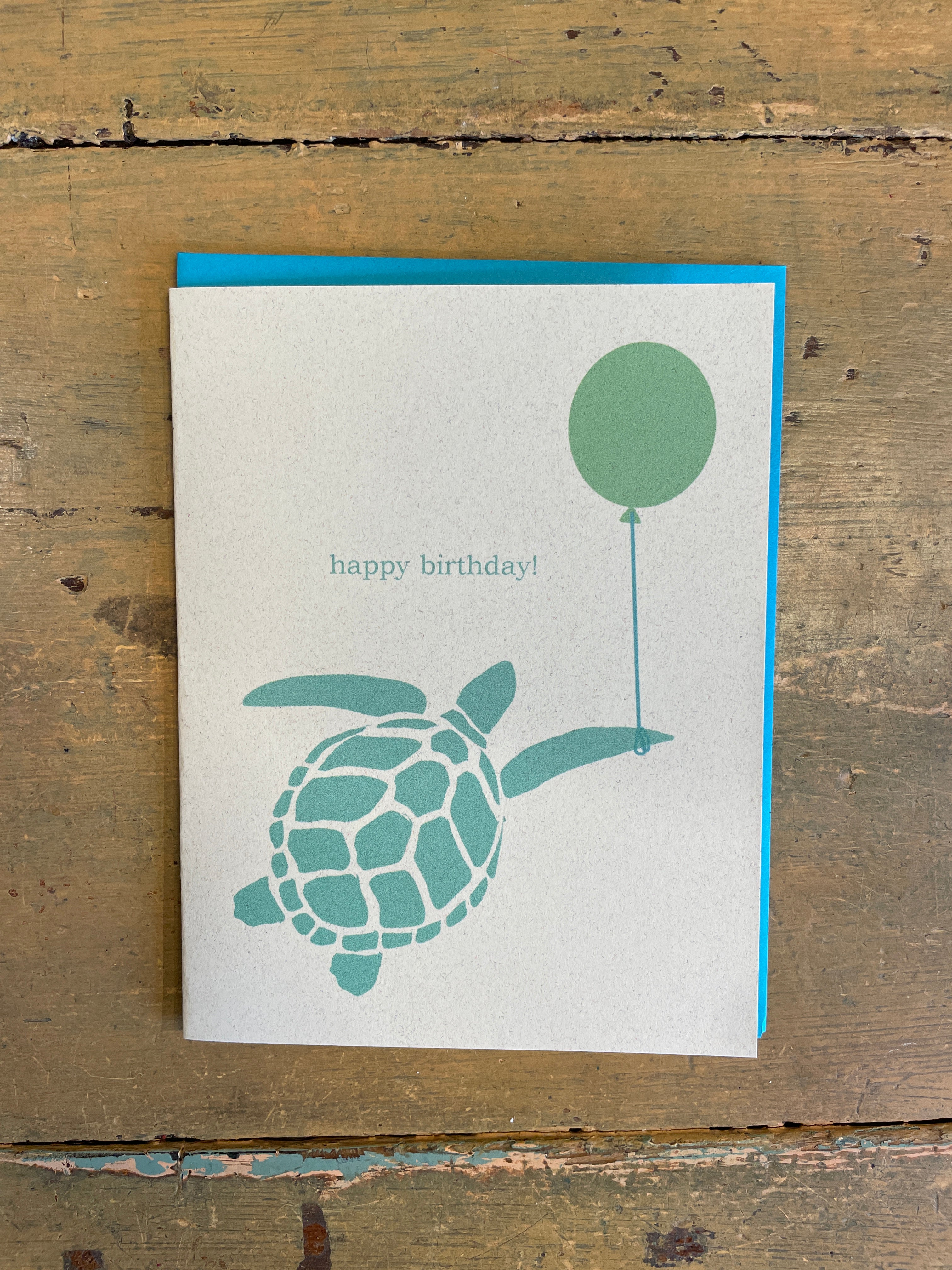 Sea Turtle Birthday - Greeting Card by Amy Mason