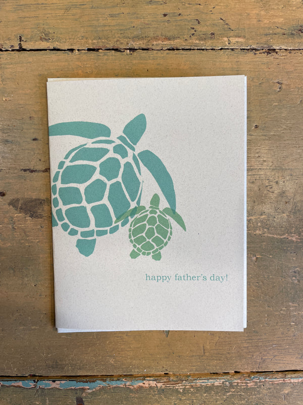 Father’s Day Sea Turtle - Greeting Card by Amy Mason