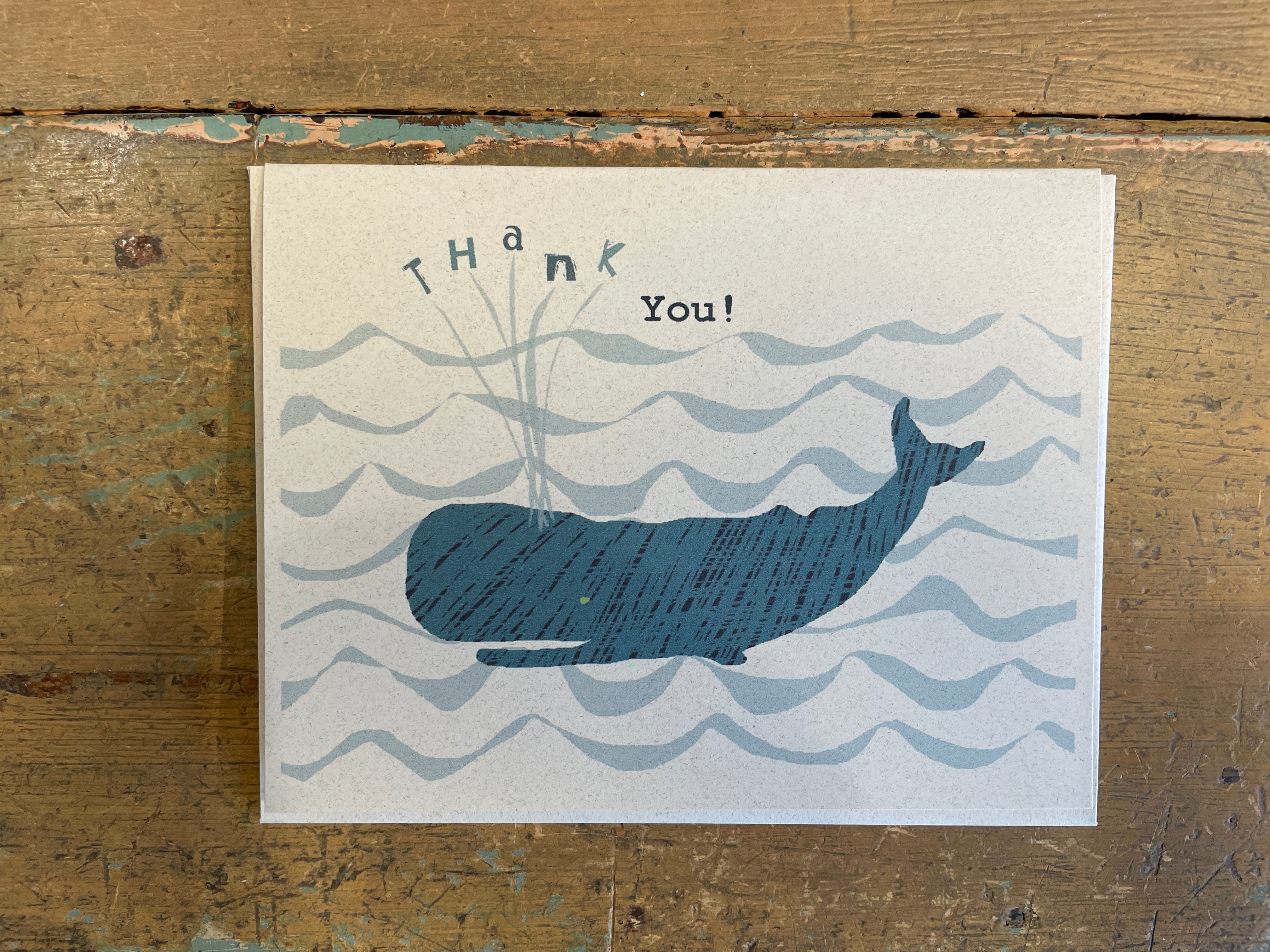 Thank You Whale - Greeting Card by Amy Mason