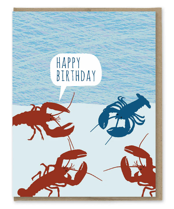 Freak Lobster Birthday Greeting Card