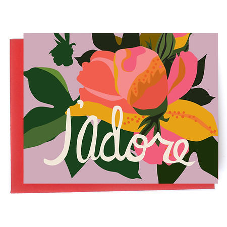 J’adore Greeting Card