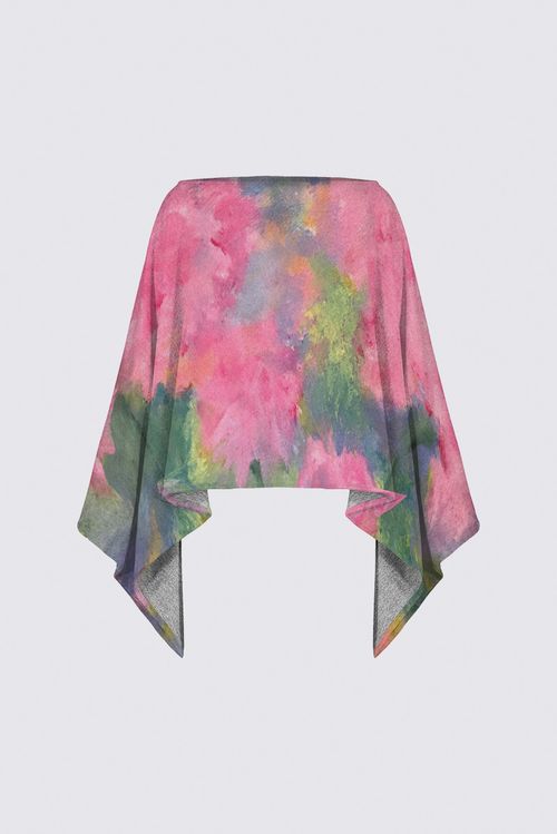 Blooming Pink - Poncho by Constance Festo Lafond