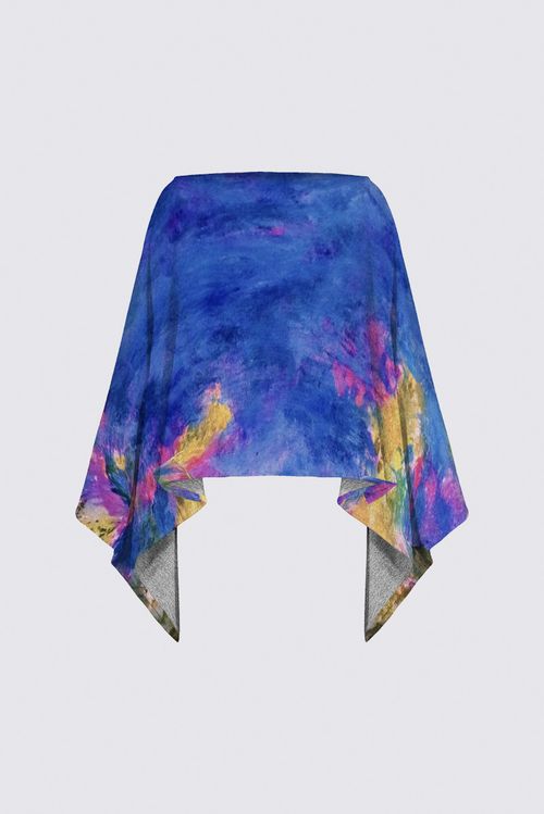 Spring Pond - Poncho by Constance Festo Lafond