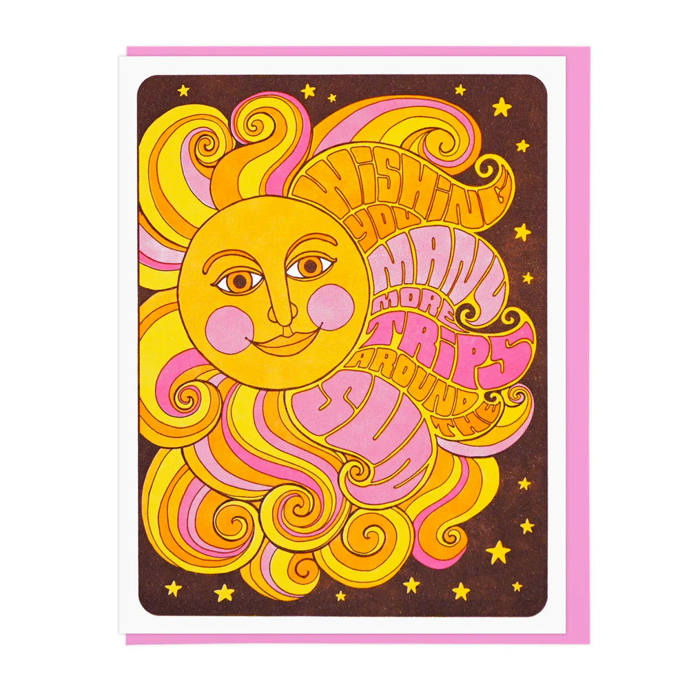 Many More Trips Around The Sun Birthday Card