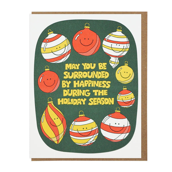 Surrounded By Happiness Ornaments Card