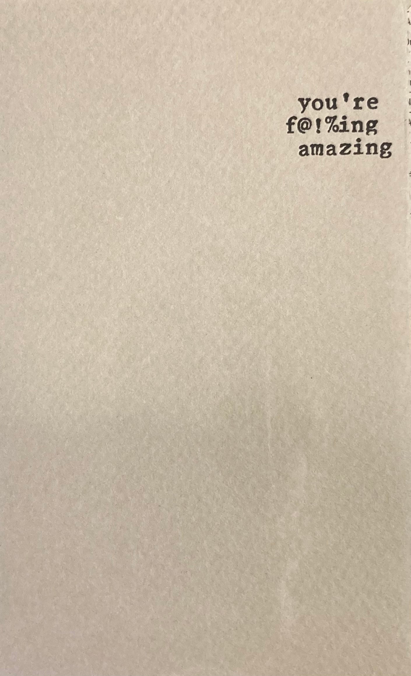 You’re f@!%ing Amazing - Greeting Card