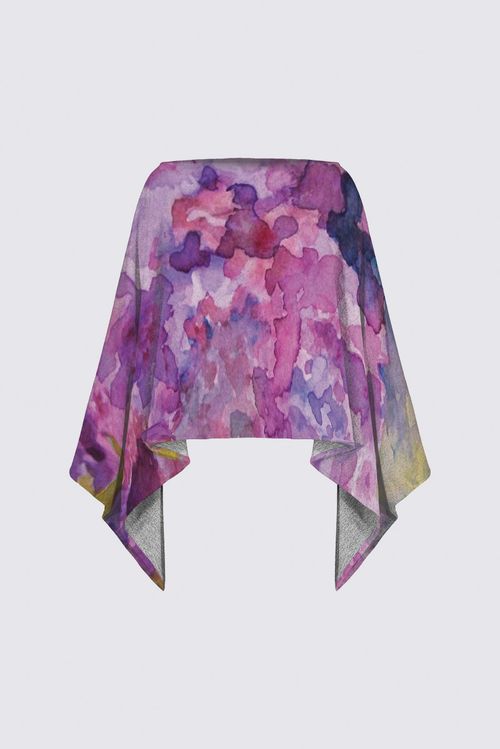 Lilacs - Poncho by Constance Festo Lafond