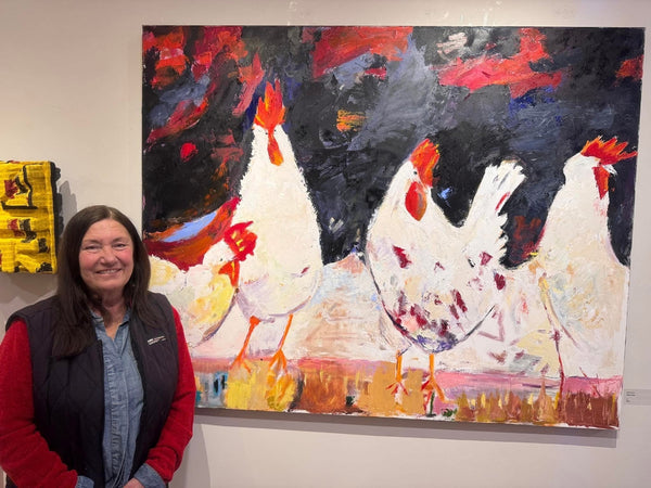 Peckish Hens by Robin Nunes