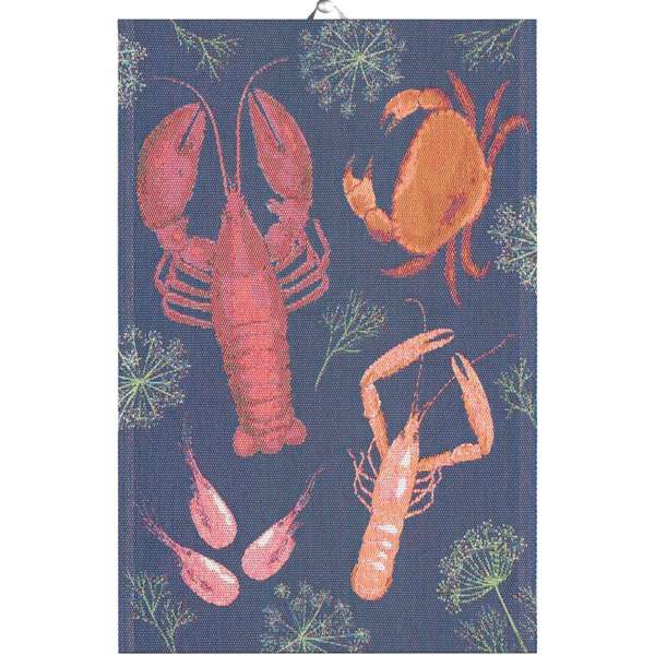Ekelund Organic Cotton Towels “Skaldjursfest” (Shellfish)